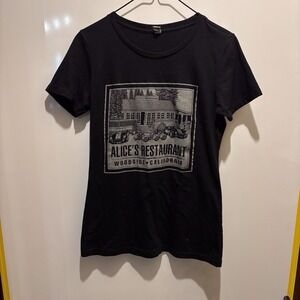 Next Level Alice's Restaurant Wood side California Pit To Pit 16" L 25" Black